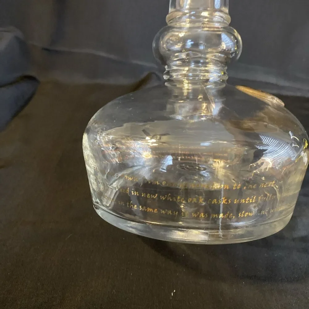 Willett Bourbon Glass Decanter w Stopper 13” Tall Vintage Liquor Bottle